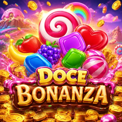 Slot Sweet Bonanza da Pragmatic Play com doces e frutas coloridas